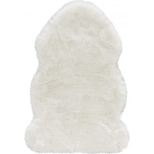 Mint Rugs - Hanse Home koberce Kusový koberec Superior 103347 Uni White (kůže) Rozměry koberců: 90x140 tvar kožešiny