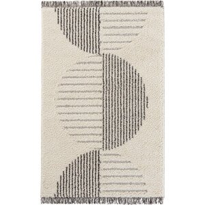 Mint Rugs - Hanse Home koberce Kusový koberec New Handira 105196 Cream, Black Rozměry koberců: 80x150