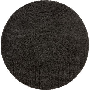 Mint Rugs - Hanse Home koberce Kusový koberec Norwalk 105105 dark grey Rozměry koberců: 160x160 (průměr) kruh