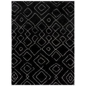 Flair Rugs koberce Kusový koberec Furber Imran Fur Berber Black/Ivory Rozměry koberců: 120x170