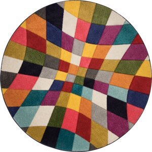 Flair Rugs koberce Kusový koberec Spectrum Rhumba Multi kruh Rozměry koberců: 160x160 (průměr) kruh