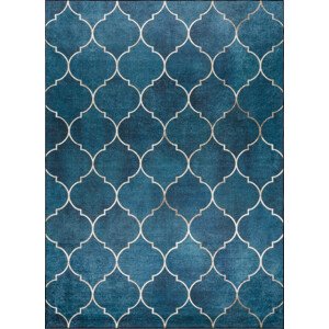 Dywany Łuszczów Kusový koberec ANDRE Maroccan trellis 1181 blue Rozměry koberců: 80x150
