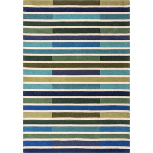 Flair Rugs koberce Ručně všívaný kusový koberec Illusion Piano Green/Multi Rozměry koberců: 120x170