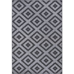 NORTHRUGS - Hanse Home koberce Kusový koberec Twin-Wendeteppiche 105461 Night Silver – na ven i na doma Rozměry koberců: 80x150