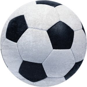 Dywany Łuszczów Dětský kusový koberec Bambino 2139 Football Rozměry koberců: 80x80 (průměr) kruh