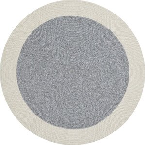 NORTHRUGS - Hanse Home koberce Kusový koberec Braided 105555 Grey Creme kruh – na ven i na doma Rozměry koberců: 150x150 (průměr) kruh