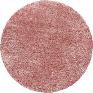Ayyildiz koberce Kusový koberec Brilliant Shaggy 4200 Rose kruh Rozměry koberců: 80x80 (průměr) kruh