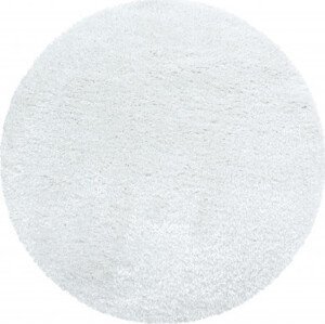 Ayyildiz koberce Kusový koberec Brilliant Shaggy 4200 Snow kruh Rozměry koberců: 160x160 (průměr) kruh