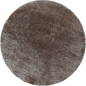 Ayyildiz koberce Kusový koberec Brilliant Shaggy 4200 Taupe kruh Rozměry koberců: 120x120 (průměr) kruh