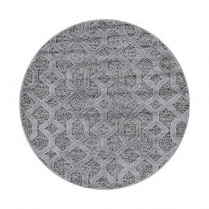 Ayyildiz koberce Kusový koberec Pisa 4702 Grey kruh Rozměry koberců: 160x160 (průměr) kruh