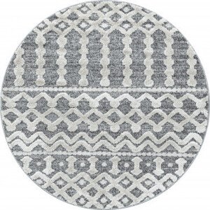 Ayyildiz koberce Kusový koberec Pisa 4710 Grey kruh Rozměry koberců: 80x80 (průměr) kruh