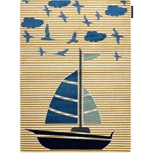 Dywany Łuszczów Dětský kusový koberec Petit Sail boat gold Rozměry koberců: 120x170