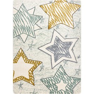 Dywany Łuszczów Dětský kusový koberec Petit Stars green Rozměry koberců: 120x170
