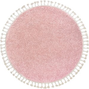 Dywany Łuszczów Kusový koberec Berber 9000 pink kruh Rozměry koberců: 160x160 (průměr) kruh