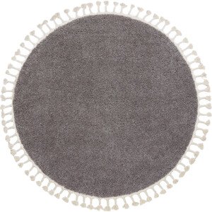 Dywany Łuszczów Kusový koberec Berber 9000 brown kruh Rozměry koberců: 160x160 (průměr) kruh