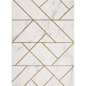 Dywany Łuszczów Kusový koberec Emerald geometric 1012 cream and gold Rozměry koberců: 120x170