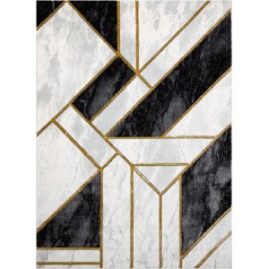 Dywany Łuszczów Kusový koberec Emerald 1015 black and gold Rozměry koberců: 120x170