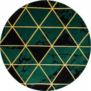 Dywany Łuszczów Kusový koberec Emerald 1020 green and gold kruh Rozměry koberců: 120x120 (průměr) kruh