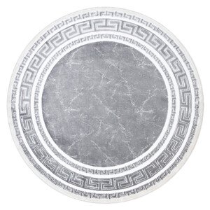 Dywany Łuszczów Kusový koberec Gloss 2813 27 greek grey kruh Rozměry koberců: 120x120 (průměr) kruh