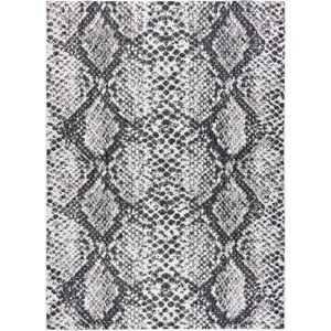 Dywany Łuszczów Kusový koberec Sion Sisal Snake`s skin 22162 ecru/black – na ven i na doma Rozměry koberců: 120x170