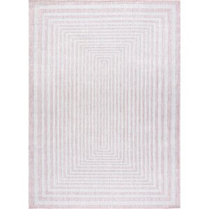 Dywany Łuszczów Kusový koberec Sion Sisal Labirinth 22376 pink/ecru – na ven i na doma Rozměry koberců: 120x170
