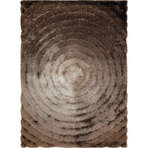 Dywany Łuszczów Kusový koberec Flim 008-B7 Circles brown Rozměry koberců: 80x150