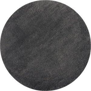 Flair Rugs koberce Kusový koberec Shaggy Teddy Charcoal kruh Rozměry koberců: 133x133 (průměr) kruh