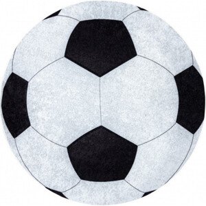 Dywany Łuszczów Dětský kusový koberec Junior 51553.802 Football Rozměry koberců: 100x100 (průměr) kruh