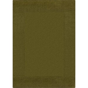 Flair Rugs koberce Kusový ručně tkaný koberec Tuscany Textured Wool Border Green Rozměry koberců: 120x170