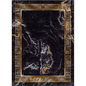 Dywany Łuszczów Kusový koberec Miro 51278.809 Marble black / gold Rozměry koberců: 120x170