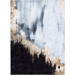 Dywany Łuszczów Kusový koberec Miro 51573.802 Abstraction blue / gold Rozměry koberců: 80x150