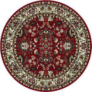 Alfa Carpets Kusový koberec TEHERAN T-117 red kruh Rozměry koberců: 160x160 (průměr) kruh
