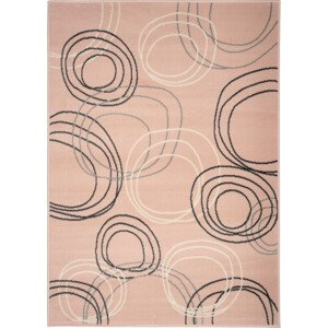 Alfa Carpets Kusový koberec Kruhy powder pink Rozměry koberců: 120x170