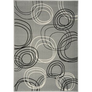 Alfa Carpets Kusový koberec Kruhy grey Rozměry koberců: 80x150