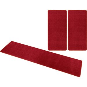Hanse Home Collection koberce Kobercová sada Nasty 101151 Rot Rozměry koberců: 3 díly: 70x140 cm (2x), 70x240 cm (1x)