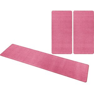 Hanse Home Collection koberce Kobercová sada Nasty 101147 Pink Rozměry koberců: 3 díly: 70x140 cm (2x), 70x240 cm (1x)