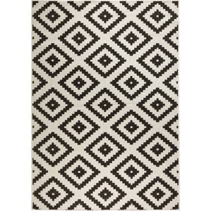 NORTHRUGS - Hanse Home koberce Kusový koberec Twin-Wendeteppiche 103129 schwarz creme – na ven i na doma Rozměry koberců: 80x150