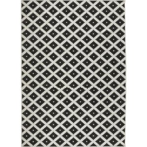 NORTHRUGS - Hanse Home koberce Kusový koberec Twin-Wendeteppiche 103124 schwarz creme – na ven i na doma Rozměry koberců: 80x150