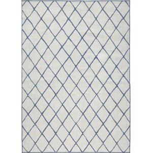 NORTHRUGS - Hanse Home koberce Kusový koberec Twin-Wendeteppiche 103119 blau creme – na ven i na doma Rozměry koberců: 80x150