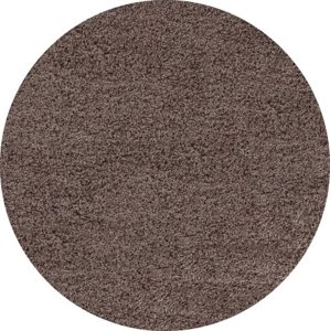 Ayyildiz koberce Kusový koberec Life Shaggy 1500 mocca kruh Rozměry koberců: 160x160 (průměr) kruh