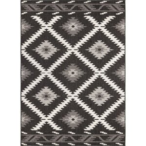 NORTHRUGS - Hanse Home koberce Kusový koberec Twin Supreme 103429 Malibu black creme – na ven i na doma Rozměry koberců: 80x150