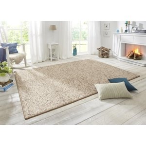 BT Carpet - Hanse Home koberce Ložnicová sada Wolly 102842 Beige Brown Rozměry koberců: 2 díly: 67x140, 67x250