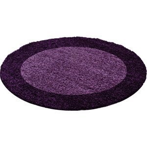 Ayyildiz koberce Kusový koberec Life Shaggy 1503 lila kruh Rozměry koberců: 120x120 (průměr) kruh