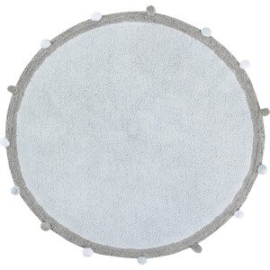 Lorena Canals koberce Přírodní koberec, ručně tkaný Bubbly Soft Blue Rozměry koberců: 120x120 (průměr) kruh