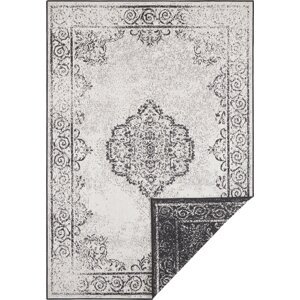 NORTHRUGS - Hanse Home koberce Kusový koberec Twin Supreme 103868 Cebu Black/Cream – na ven i na doma Rozměry koberců: 80x150
