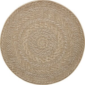 NORTHRUGS - Hanse Home koberce Kusový koberec Forest 103998 Beige/Brown – na ven i na doma Rozměry koberců: 160x160 (průměr) kruh