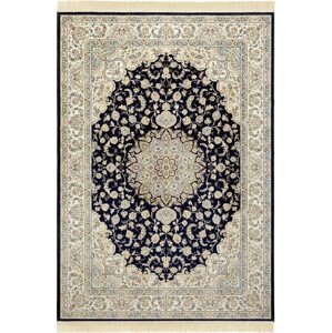 Nouristan - Hanse Home koberce Kusový koberec Naveh 104378 Darkblue/Cream Rozměry koberců: 95x140