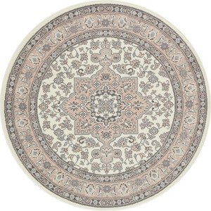 Nouristan - Hanse Home koberce Kruhový koberec Mirkan 104443 Cream/Rose Rozměry koberců: 160x160 (průměr) kruh