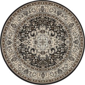 Nouristan - Hanse Home koberce Kruhový koberec Mirkan 104439 Cream/Brown Rozměry koberců: 160x160 (průměr) kruh
