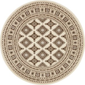 Nouristan - Hanse Home koberce Kruhový koberec Mirkan 104110 Cream Rozměry koberců: 160x160 (průměr) kruh